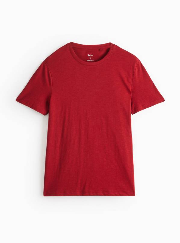 Dark Red Core Crew Neck T-Shirt L